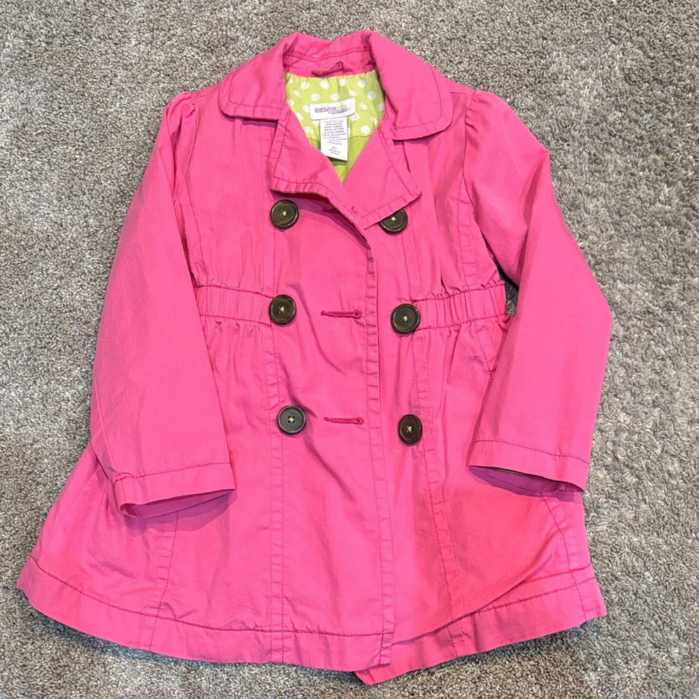 OshKosh B'gosh Bright Pink Kids Pea Coat